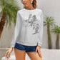 Raglan round neck sweater