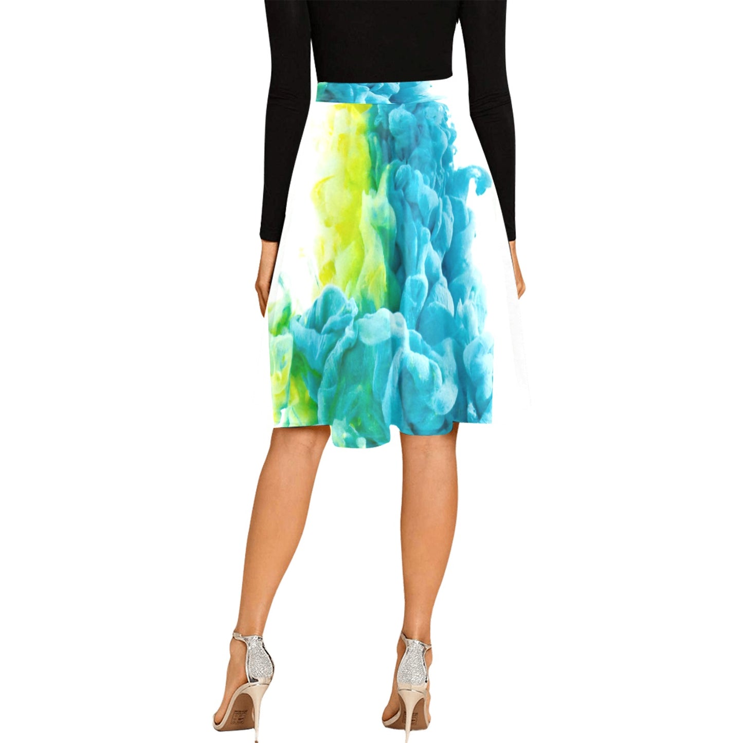 Women's Designer Pleated Midi Skirt