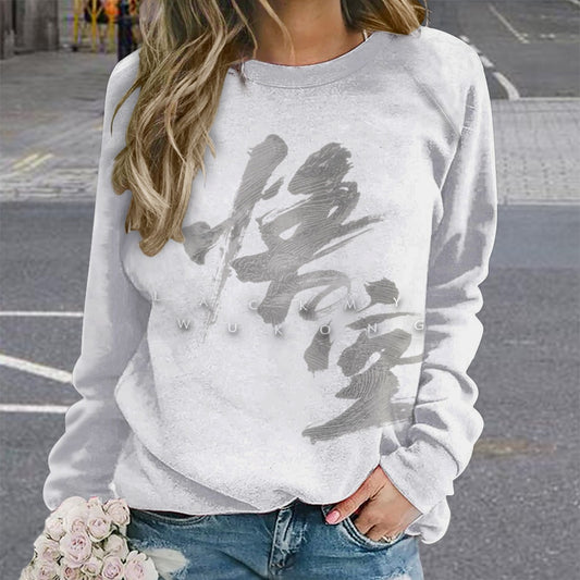Raglan round neck sweater