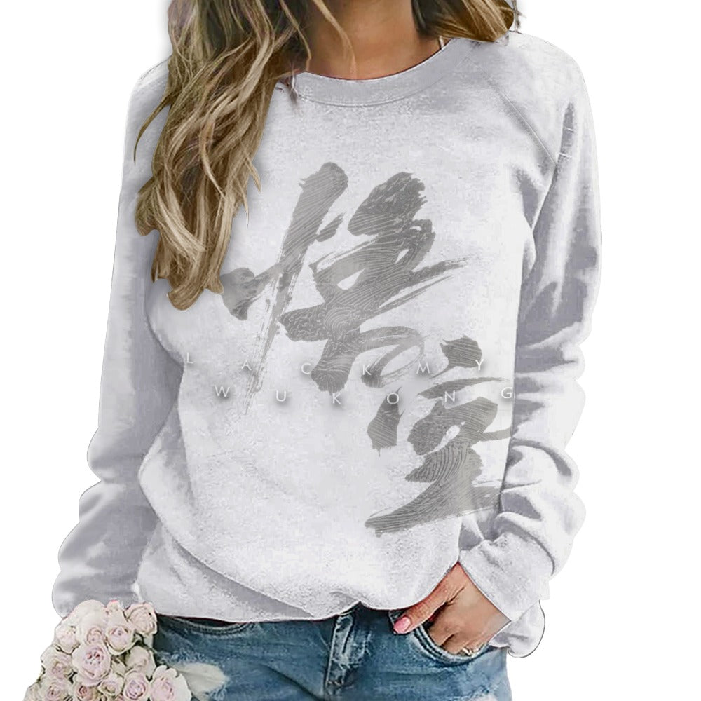 Raglan round neck sweater