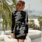 Women's Long Sleeve Round Neck Slim Dress